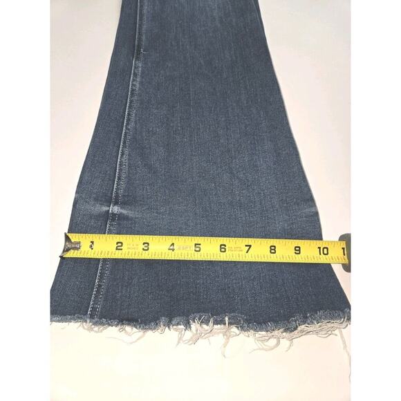 Tularosa Penelope Mid-Rise Flare Jeans W29 Blue Pockets CLEAN Made in USA - Picture 10 of 16